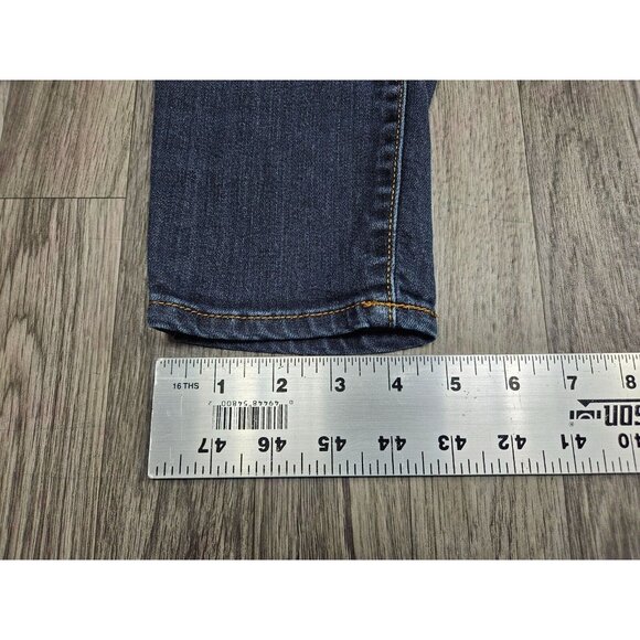 (3/$35) Old Navy Size 8 Regular The Rockstar Pockets Whiskered Denim Blue Jeans - Picture 12 of 12